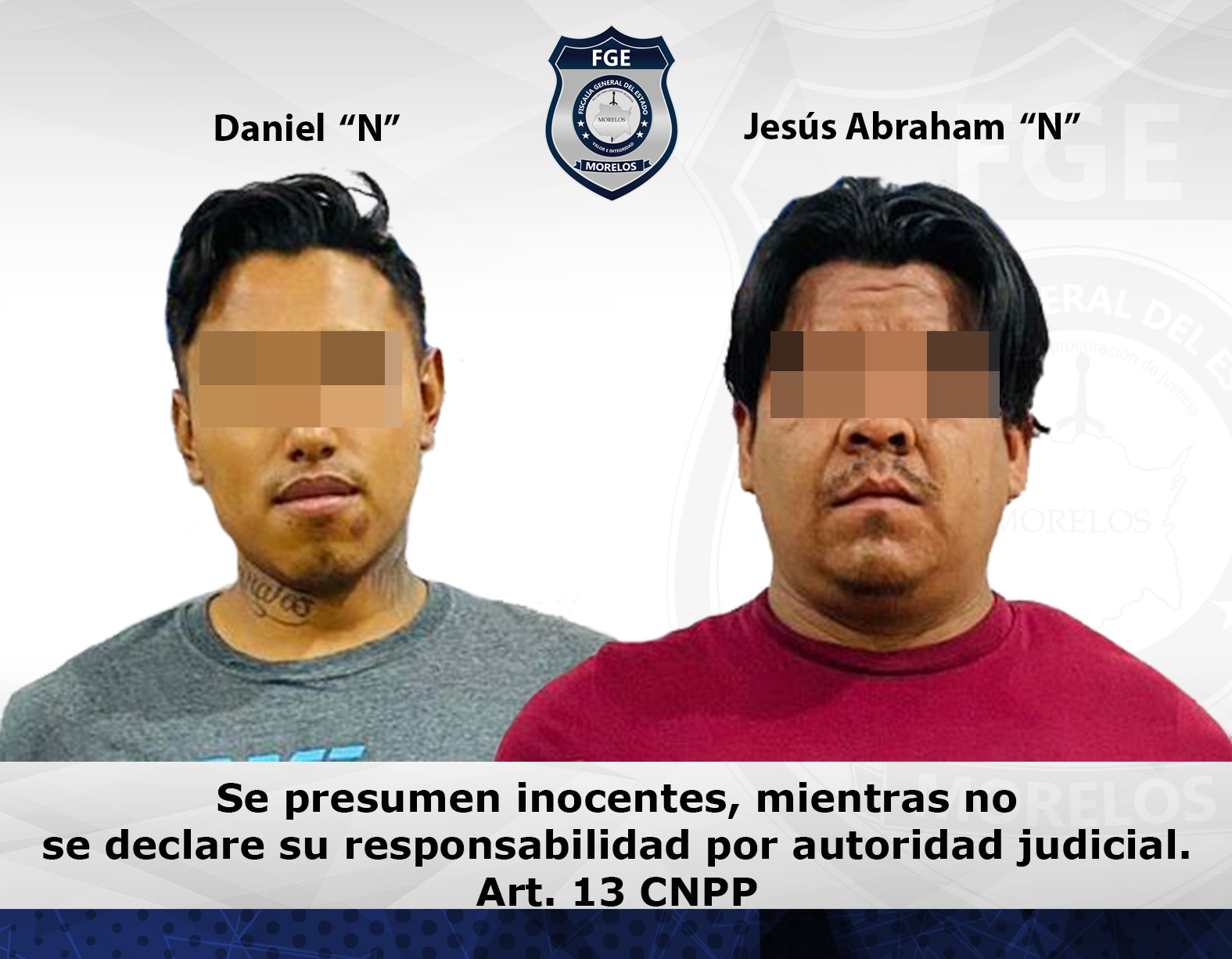 MP obtiene prisión preventiva contra dos hombres por el robo de una motocicleta en el municipio de Zacatepec