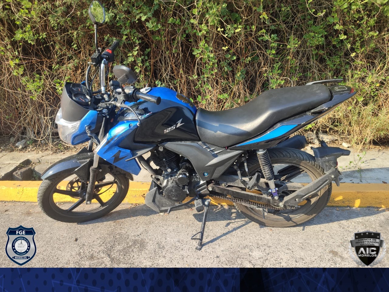 Asegura AIC motocicleta con reporte de robo