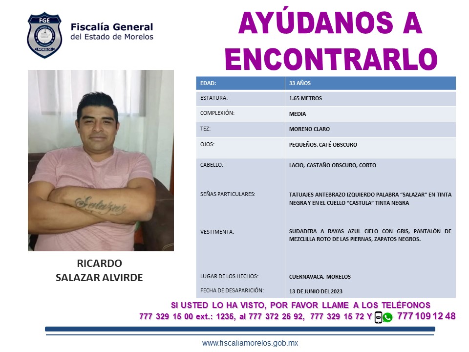 RICARDO SALAZAR ALVIRDE