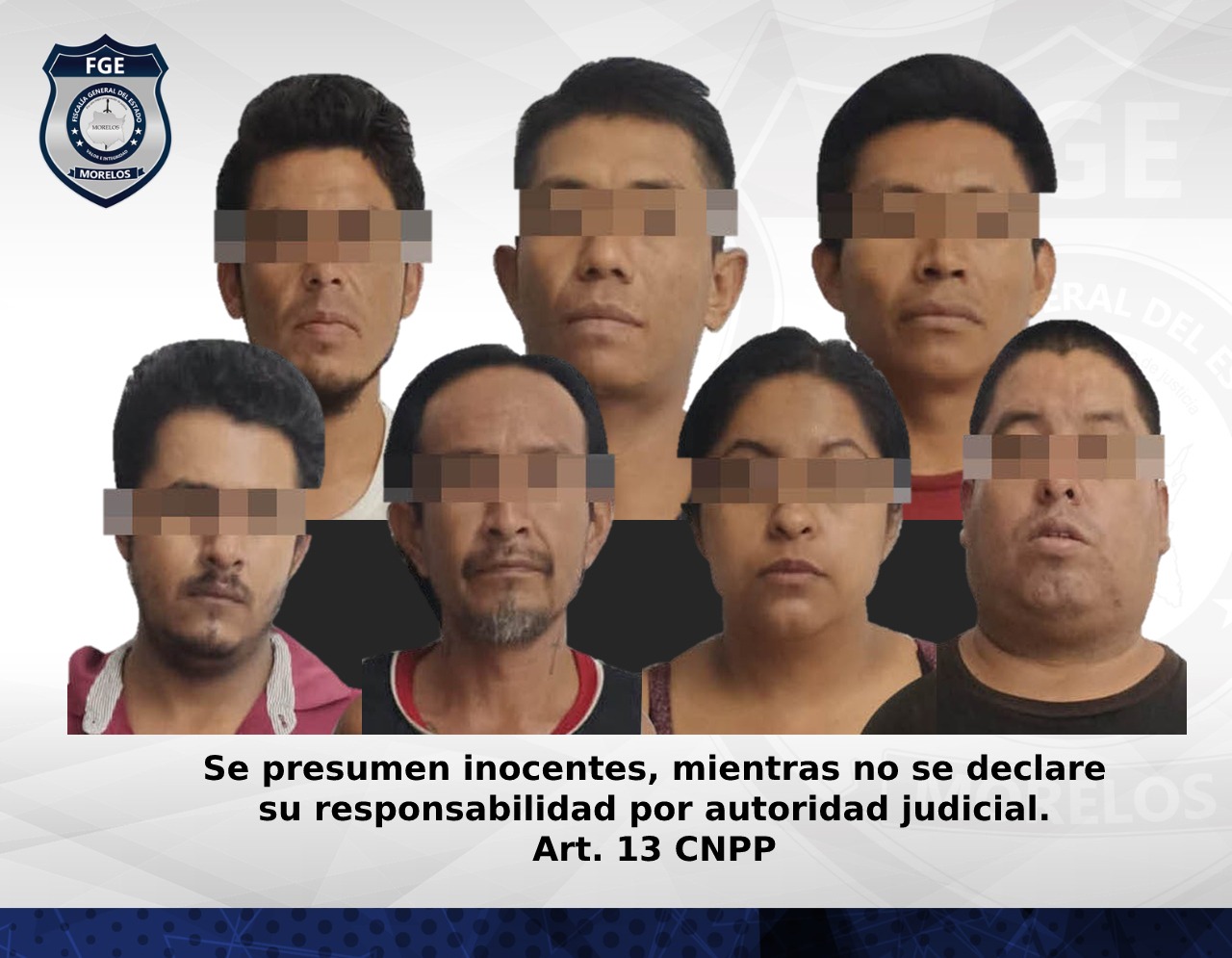 Fiscalía Oriente obtiene vinculación y prisión preventiva contra siete personas por el delito de robo calificado