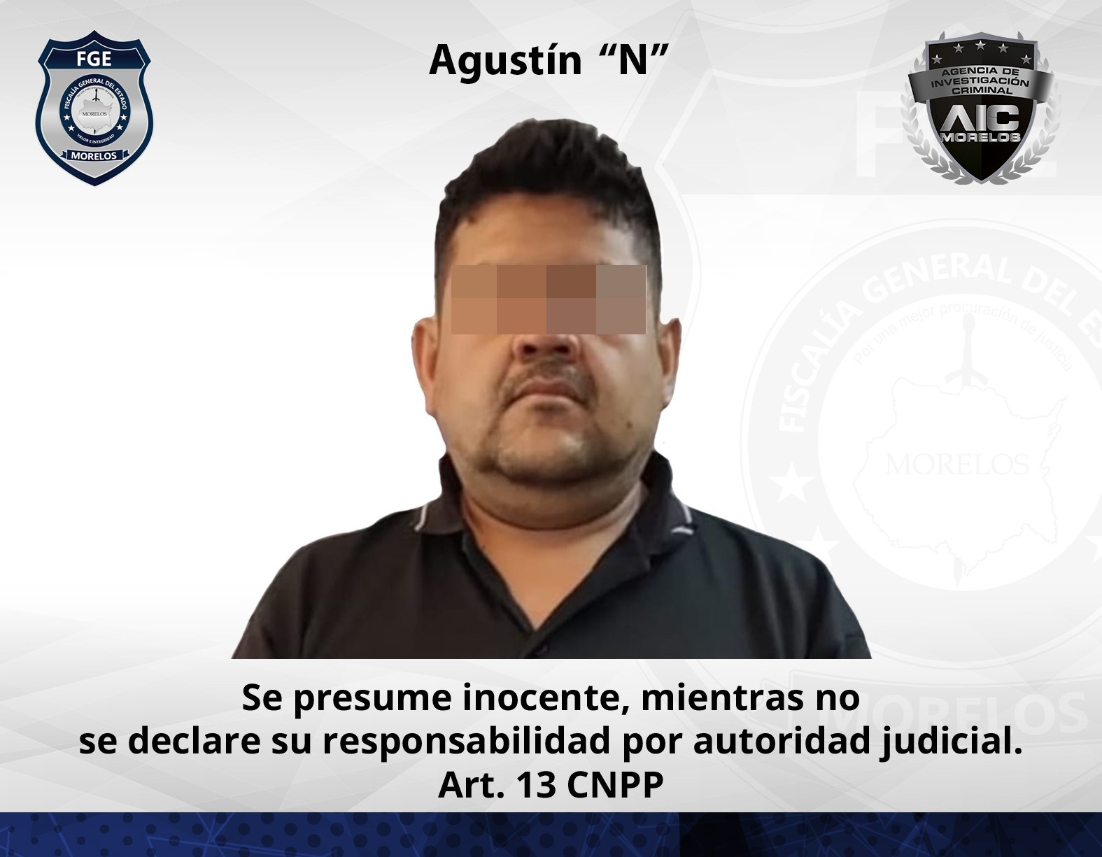 Cumplimenta orden de aprehensión AIC Oriente por homicidio calificado