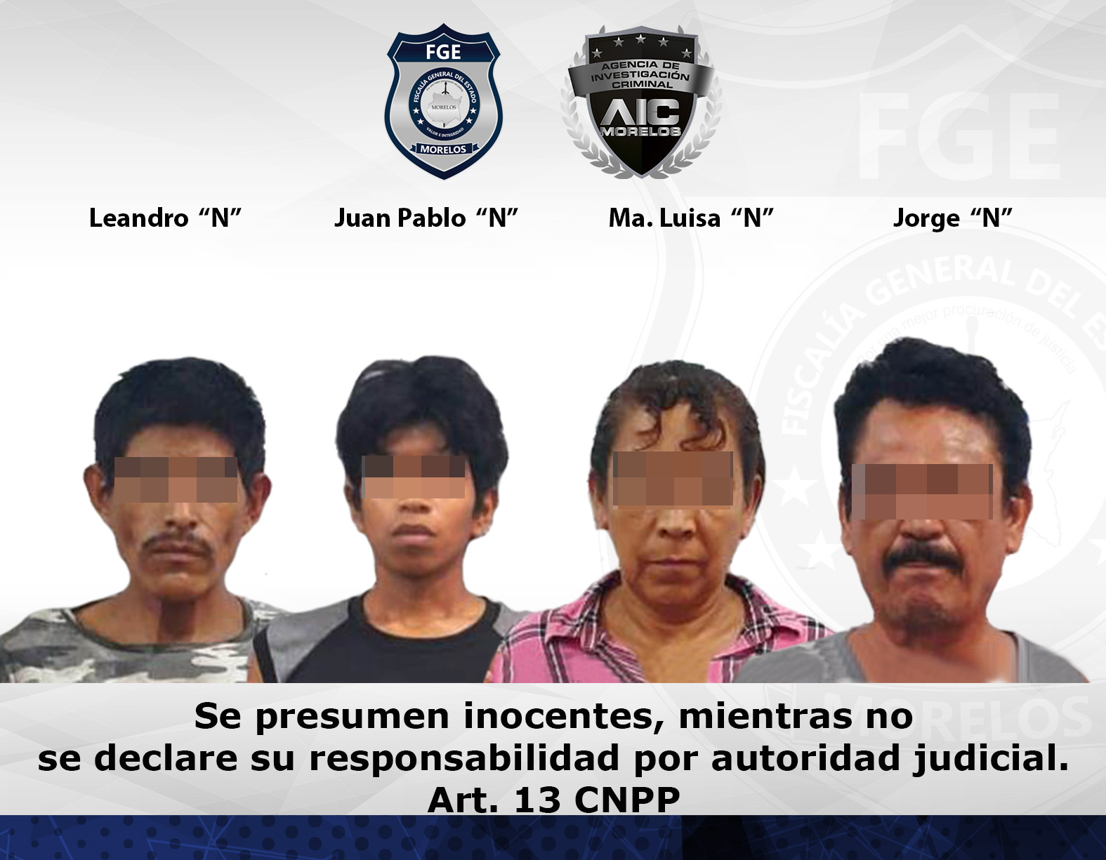 Asegura la AIC a cuatro personas con droga en Tequesquitengo