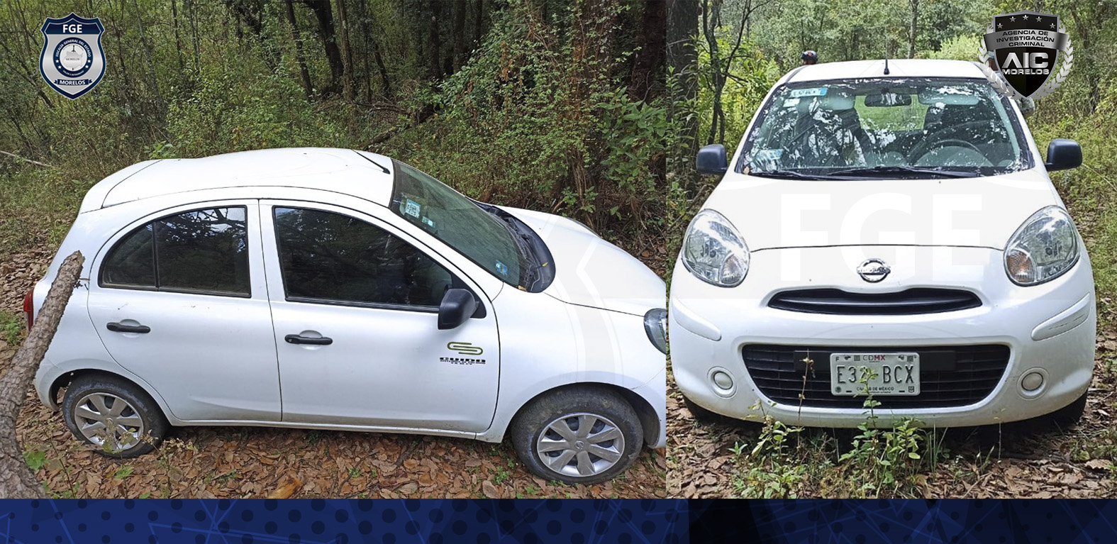 En Huitzilac asegura AIC vehículo con reporte de robo