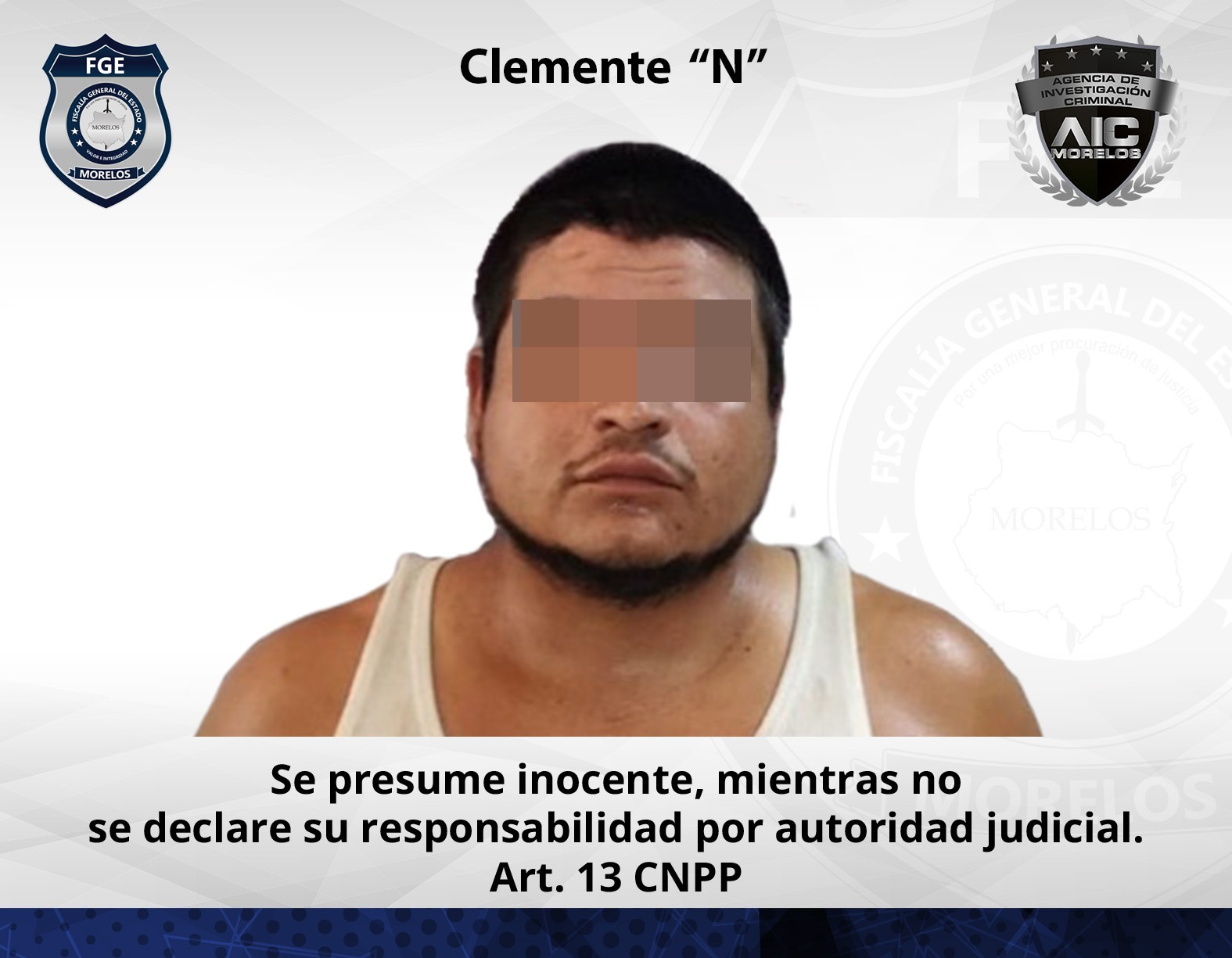Masculino vinculado a proceso por homicidio calificado en Ayala