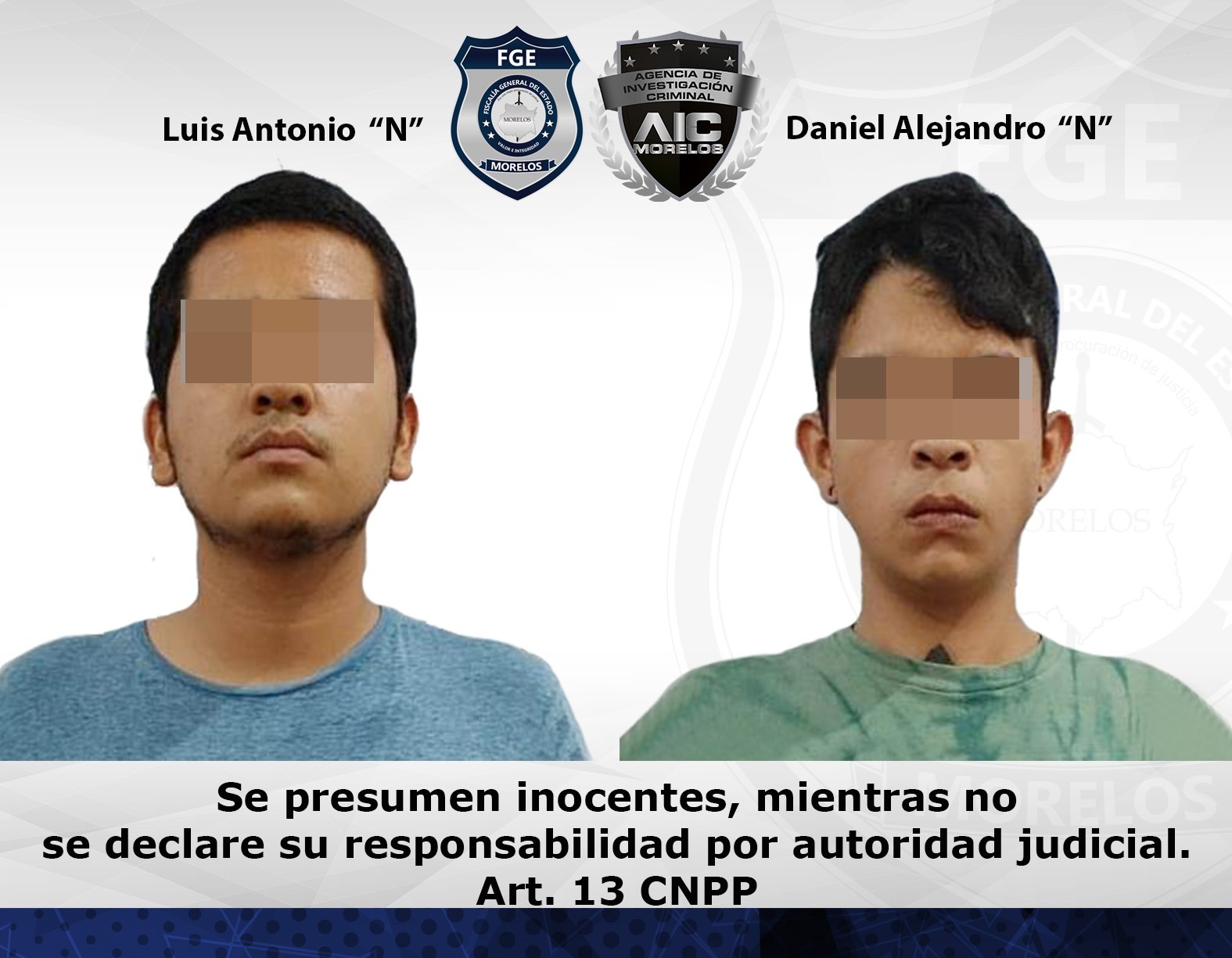 AIC detiene a dos jóvenes en poder de droga en Jojutla