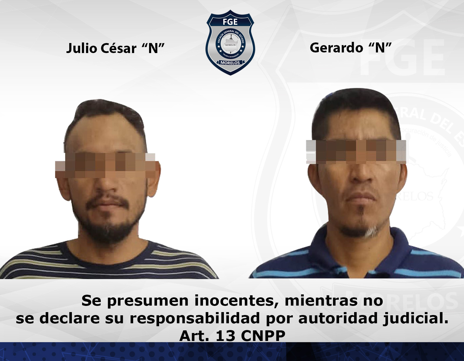 Masculinos vinculados por homicidio en Jonacatepec