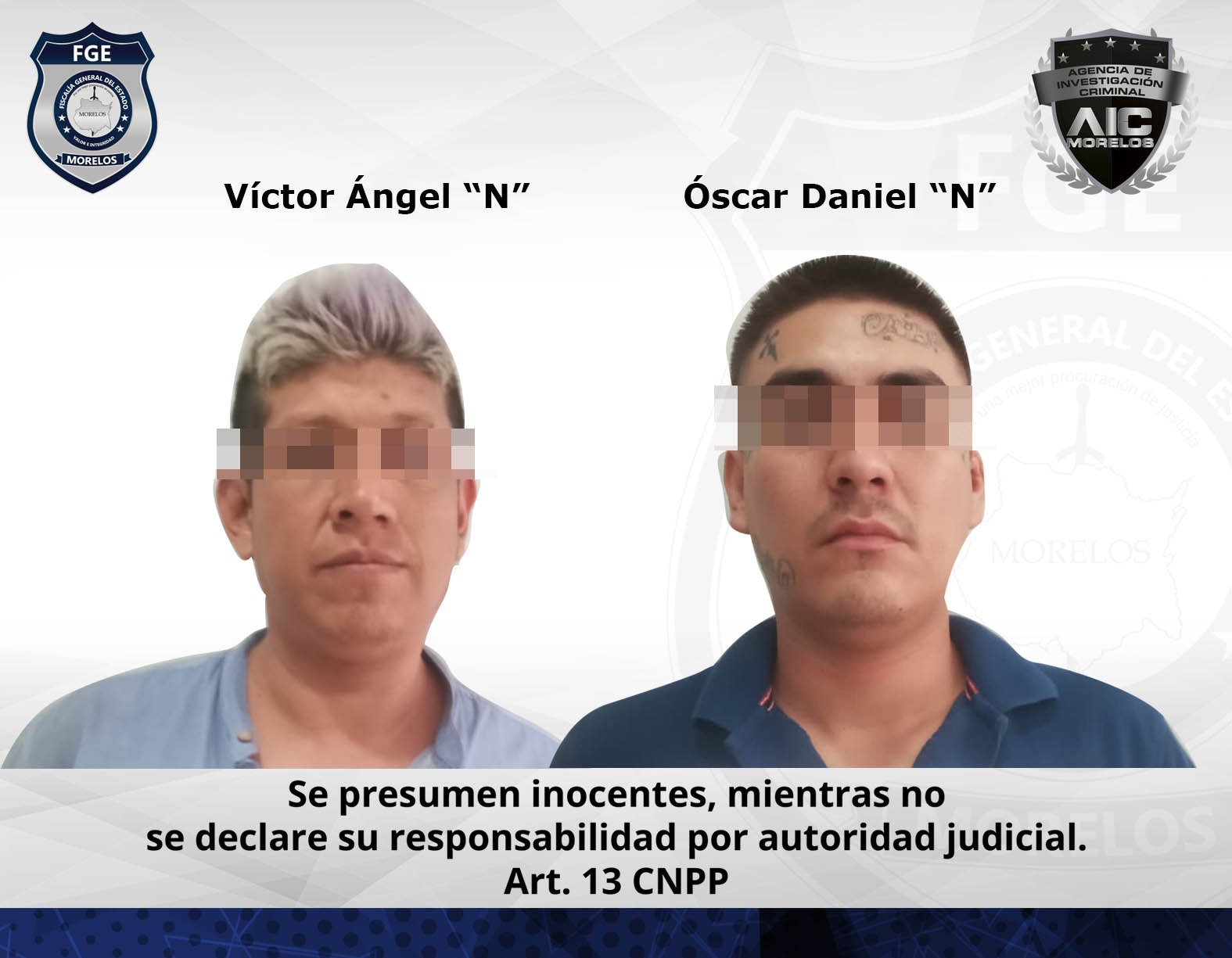 Masculinos vinculados por desaparición de persona en Ayala