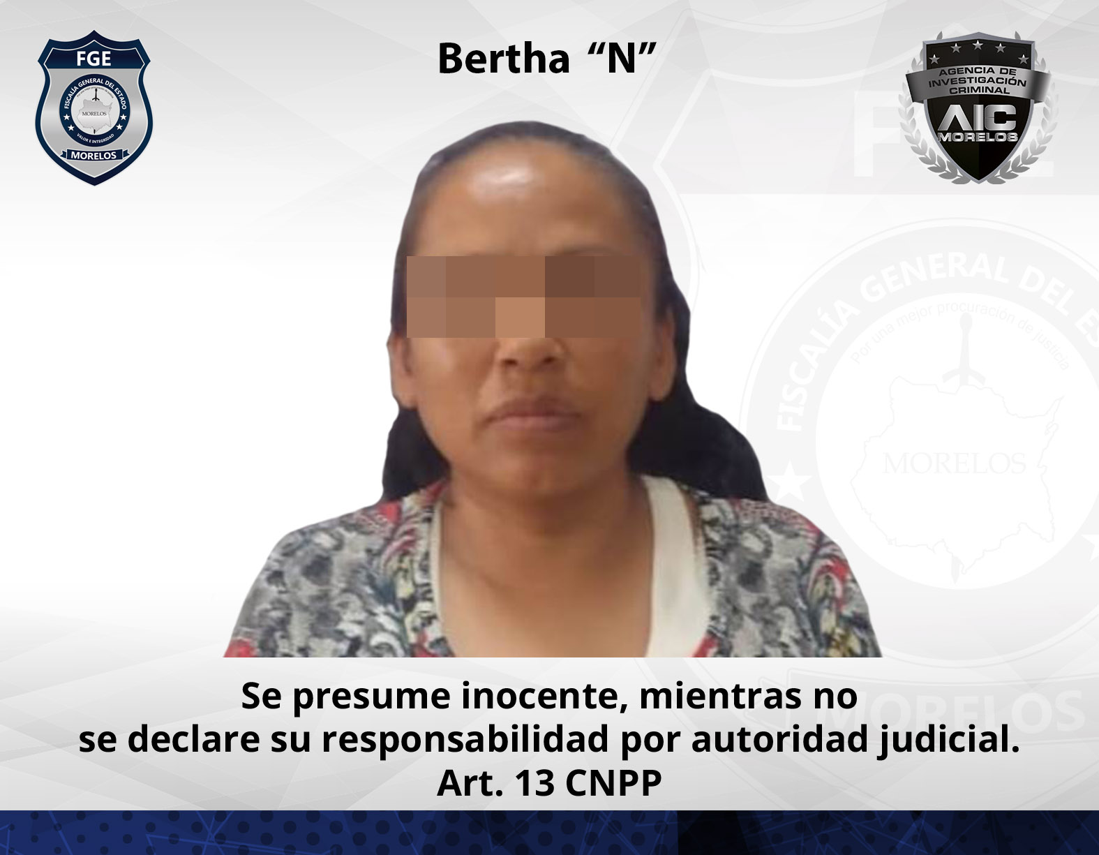 AIC Morelos realiza detención de femenina en apoyo de autoridades de Guanajuato