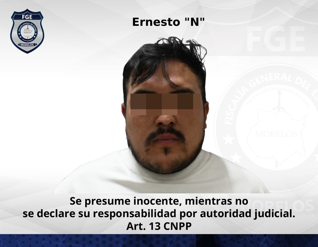 Fiscalía obtiene vinculación en contra de Ernesto “N” por feminicidio de Melani “N” y homicidio de Cristopher “N” en el municipio de Huitzilac