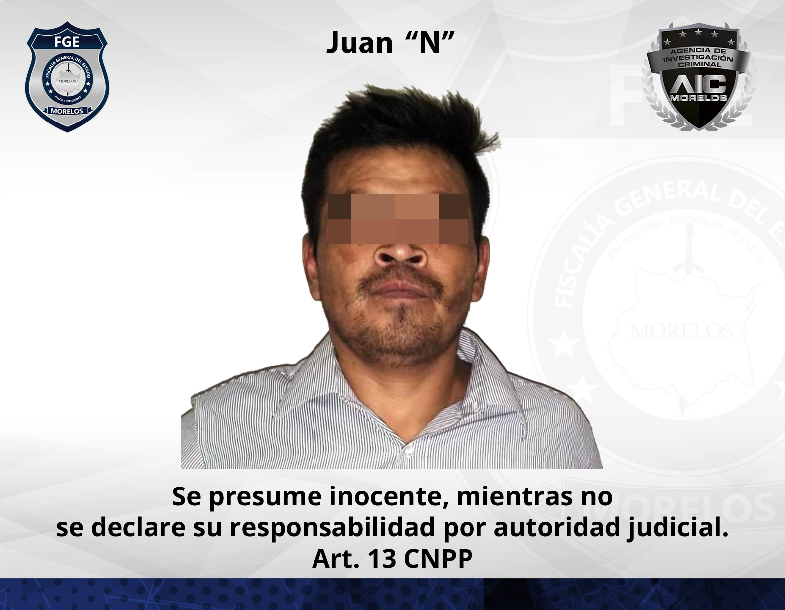 Logra fiscalía Oriente vinculación a proceso contra masculino por secuestro exprés