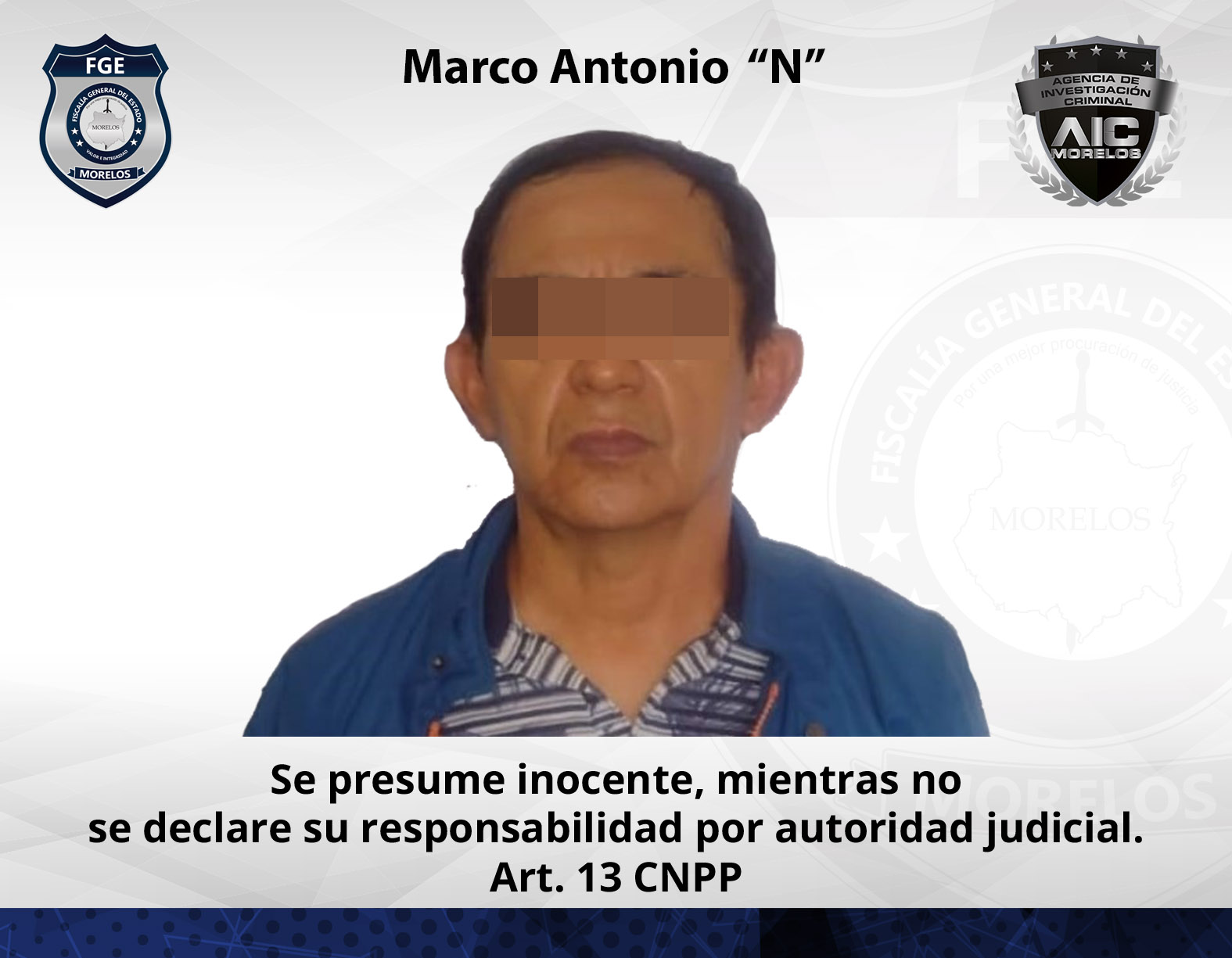 Agentes de Investigación Criminal aprehenden en Tlaquiltegango a sexagenario buscado por violación agravada