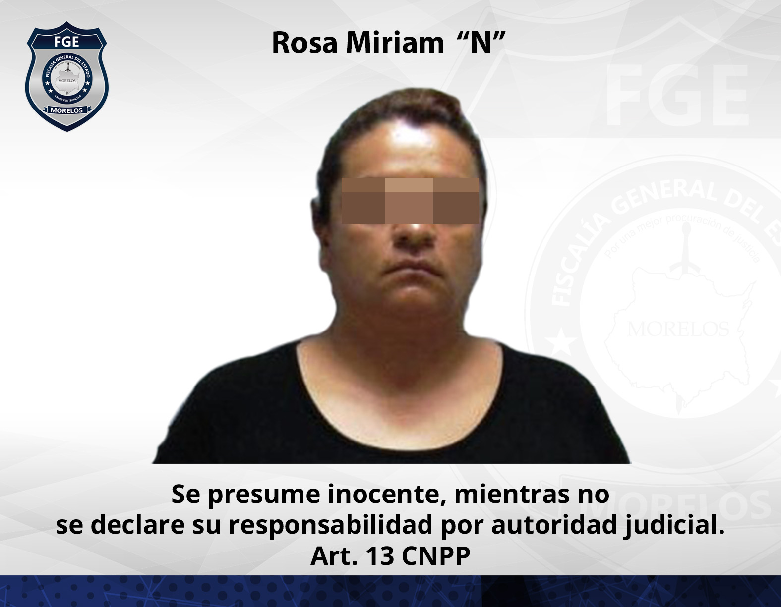 Prisión preventiva contra femenina por robo calificado