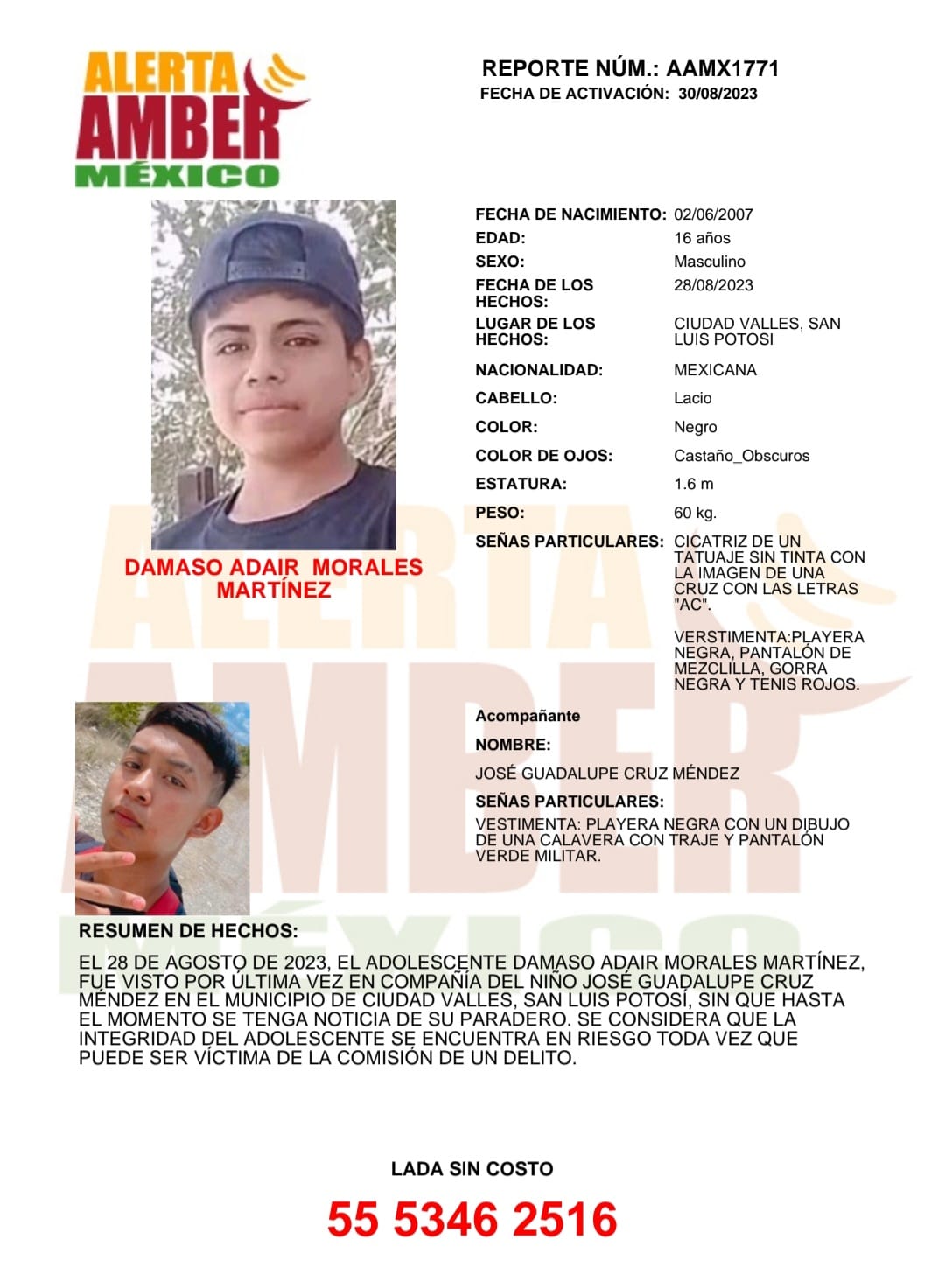 DAMASO ADAIR MORALES MARTÍNEZ