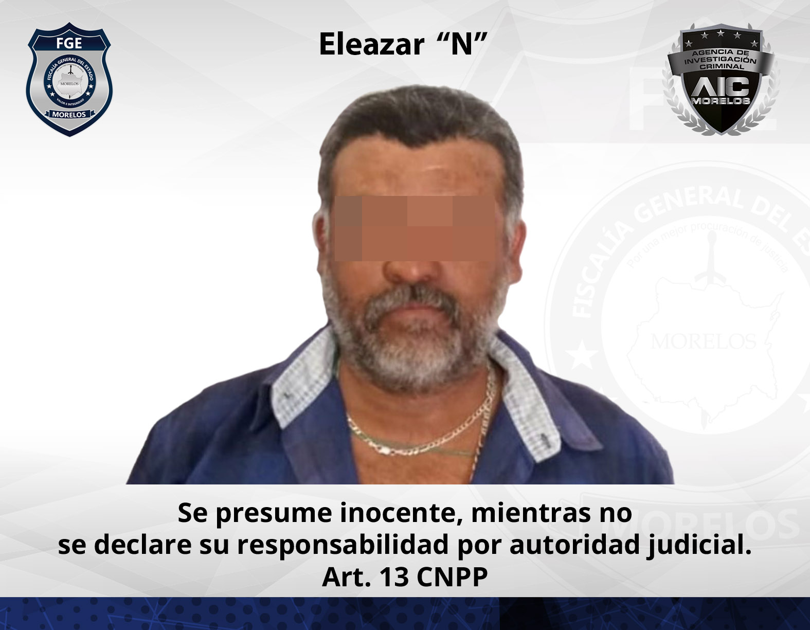 Agentes de investigación aprehenden al “Lacho” en el municipio de Tlaltizapán por tentativa de homicidio