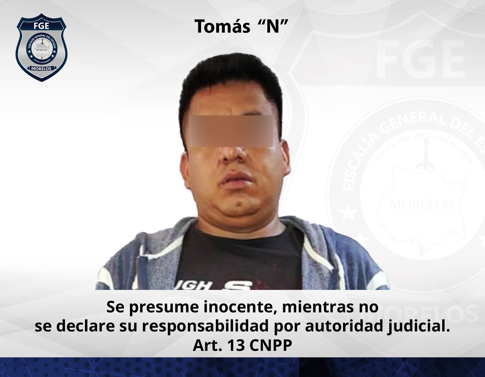 Masculino vinculado a proceso por homicidio en Tetela del Volcán
