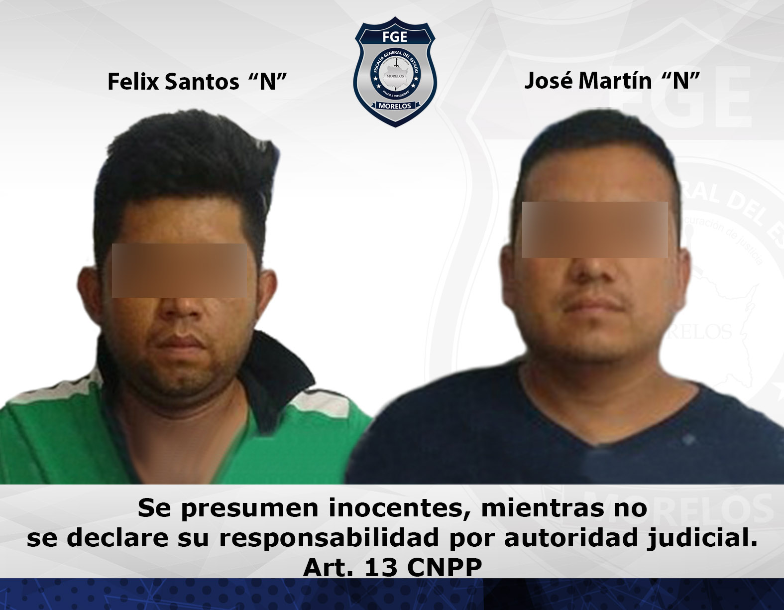 Prisión preventiva contra masculinos por robo en Yautepec
