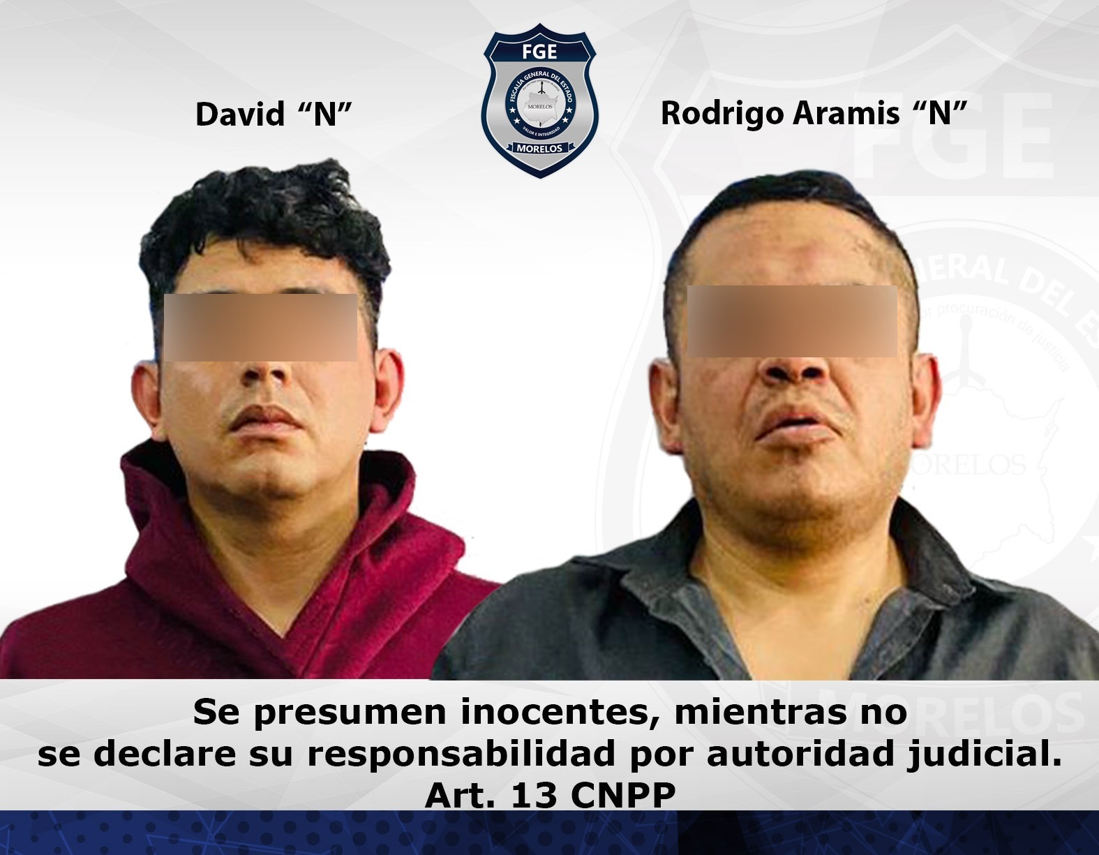 Ordenan prisión preventiva para dos hombres que con violencia robaron una camioneta en el municipio de Jojutla