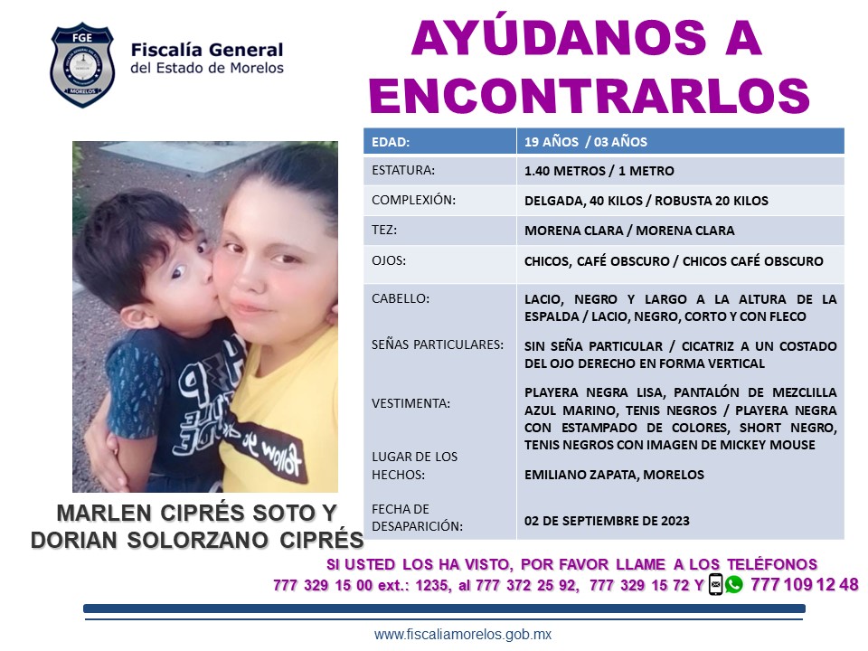 MARLEN CIPRÉS SOTO  Y DORIAN SOLORZANO CIPRÉS