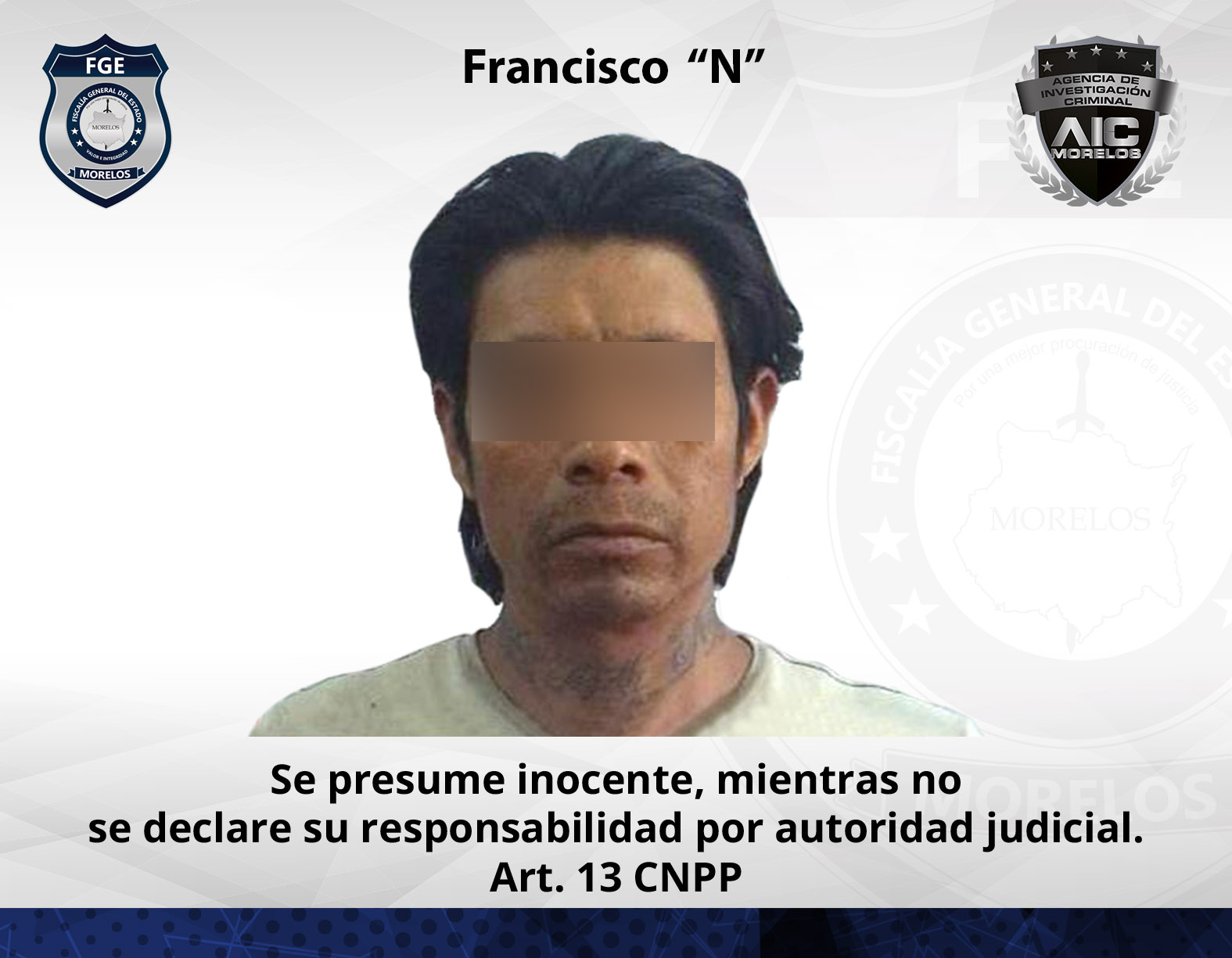 Detectives de la AIC aprehenden a hombre en Xoxocotla por el delito de violación