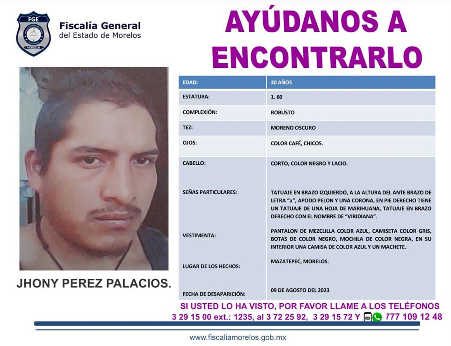 JHONY PÉREZ PALACIOS