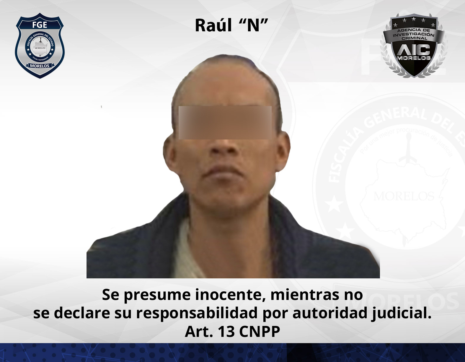 Cumplimenta AIC orden de aprehensión contra habitante de Tehuixtla por agresión a hombre con arma cortante