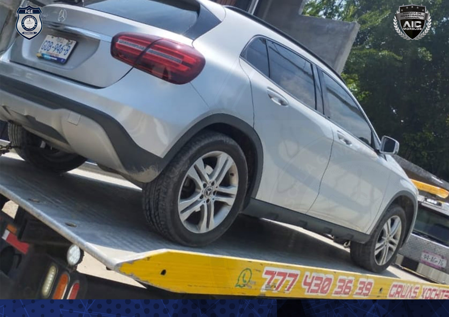 AIC asegura en el municipio de Puente de Ixtla camioneta de lujo robada en la ciudad de Monterrey