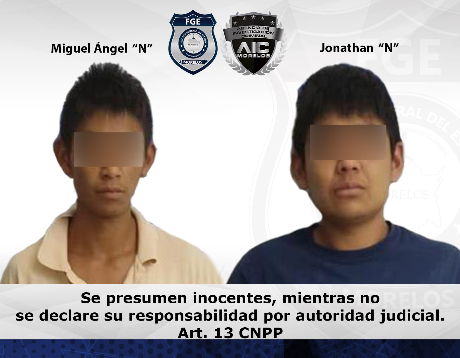 Fiscalía Oriente obtiene vinculación en contra de hermanos por homicidio de masculino en Yecapixtla