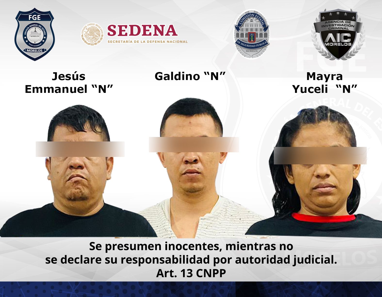 Tres detenidos con municiones y droga durante operativo “Mixto Conjunto” en la comunidad de El Estudiante