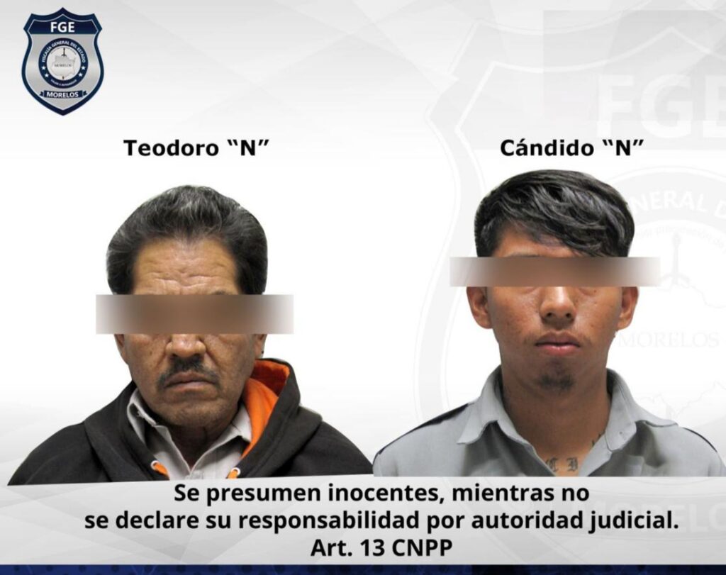 Hombres vinculados por robo y tentativa de robo en plaza comercial del zócalo de Cuernavaca