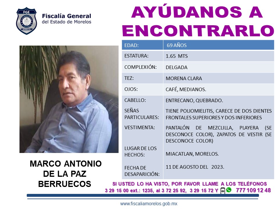 MARCO ANTONIO DE LA PAZ BERRUECOS