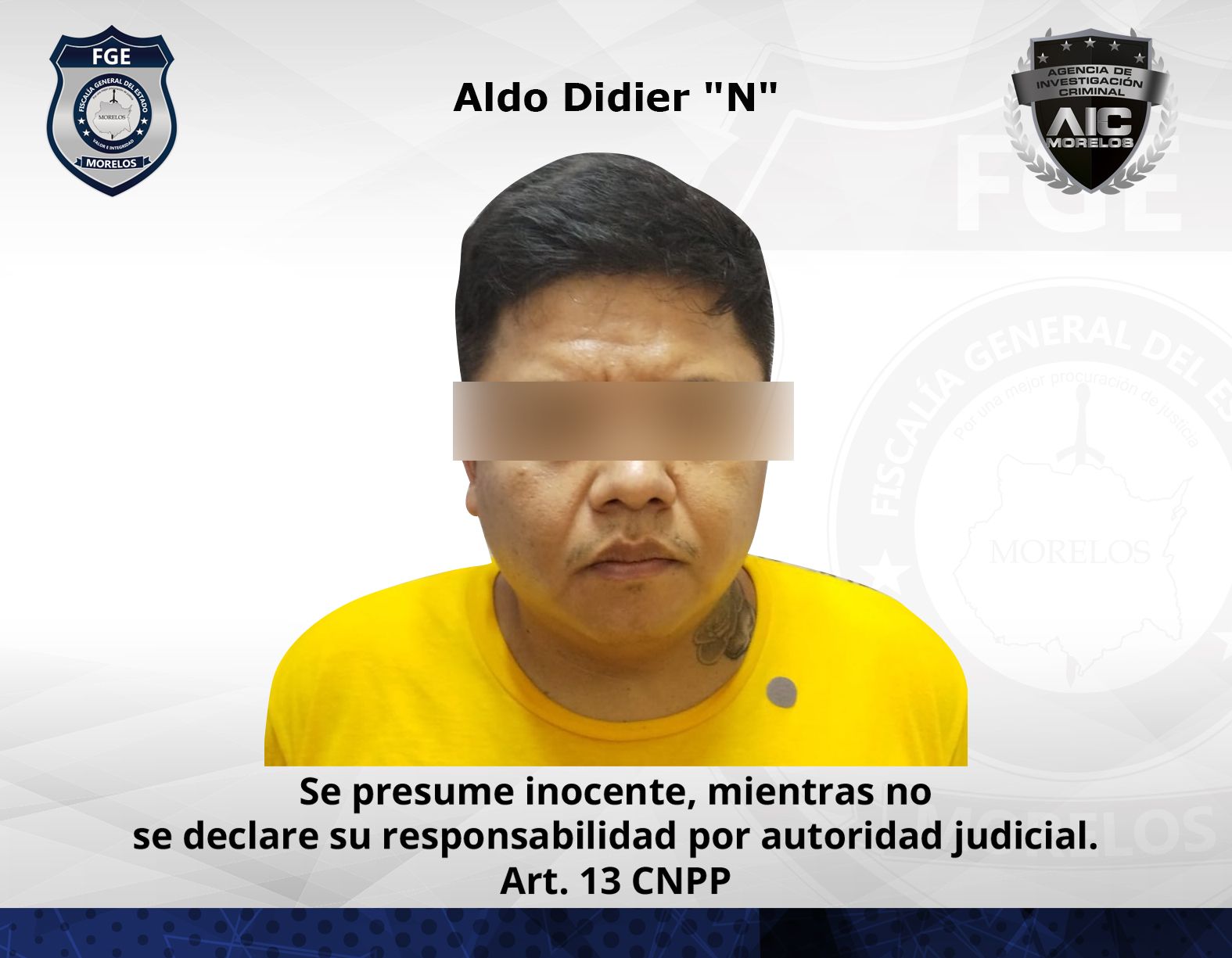 AIC cumplimenta 2ª aprehensión contra masculino por robo de vehículo con violencia en Cuernavaca