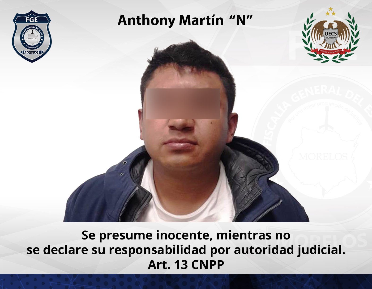 Detiene FIDAI a objetivo prioritario Huitzilac