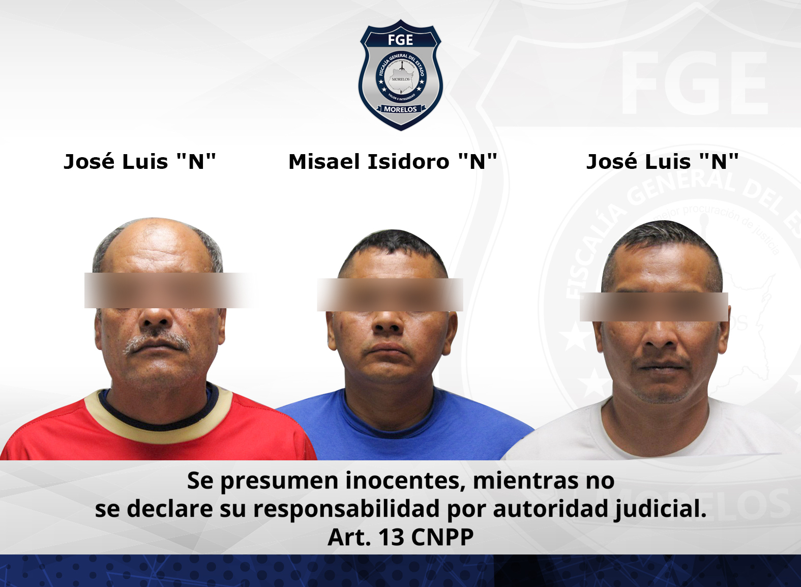 Prisión preventiva para tres hombres señalados por robo