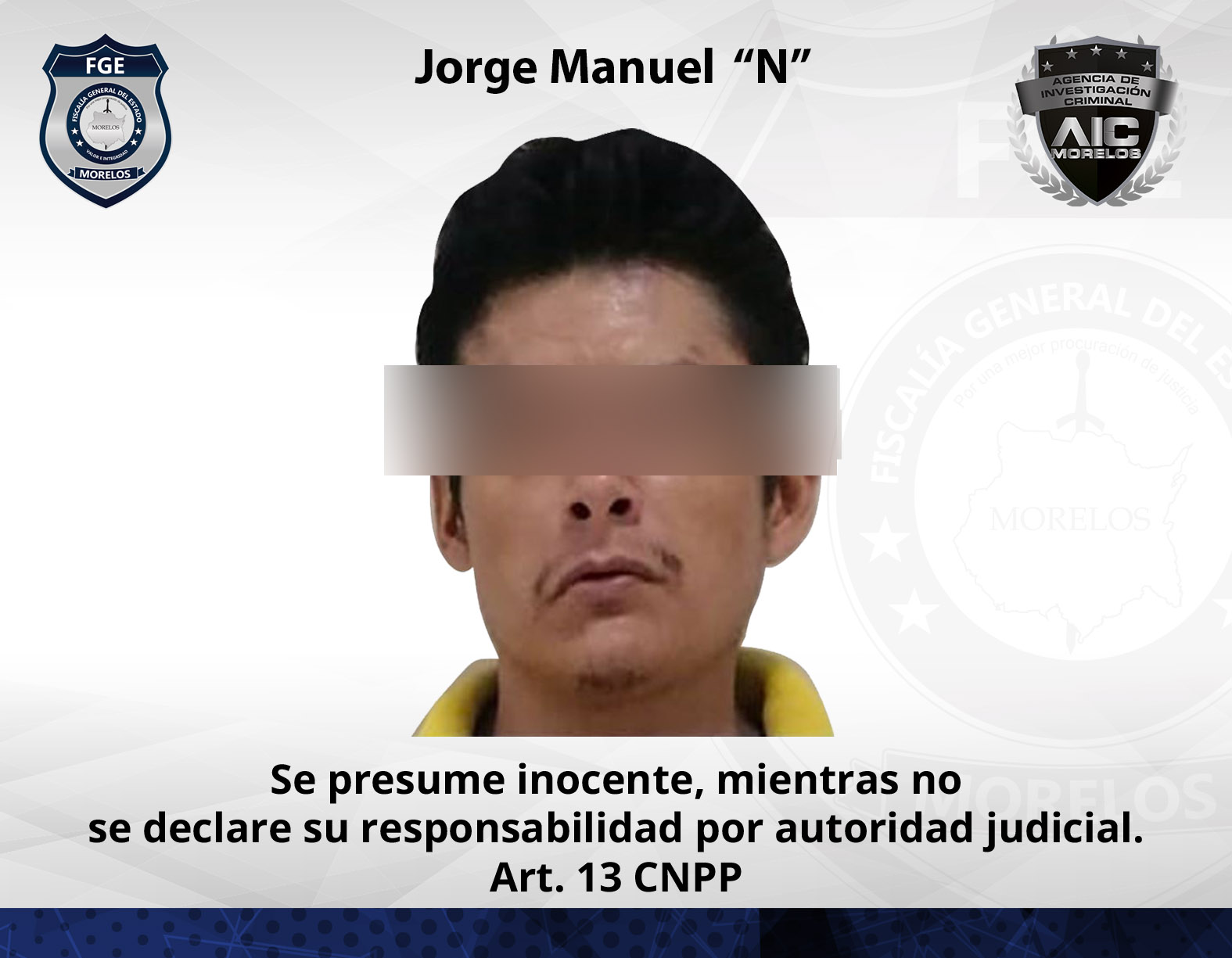 AIC cumplimenta aprehensión contra “El Fifí” por robo de vehículo con violencia en Cuernavaca