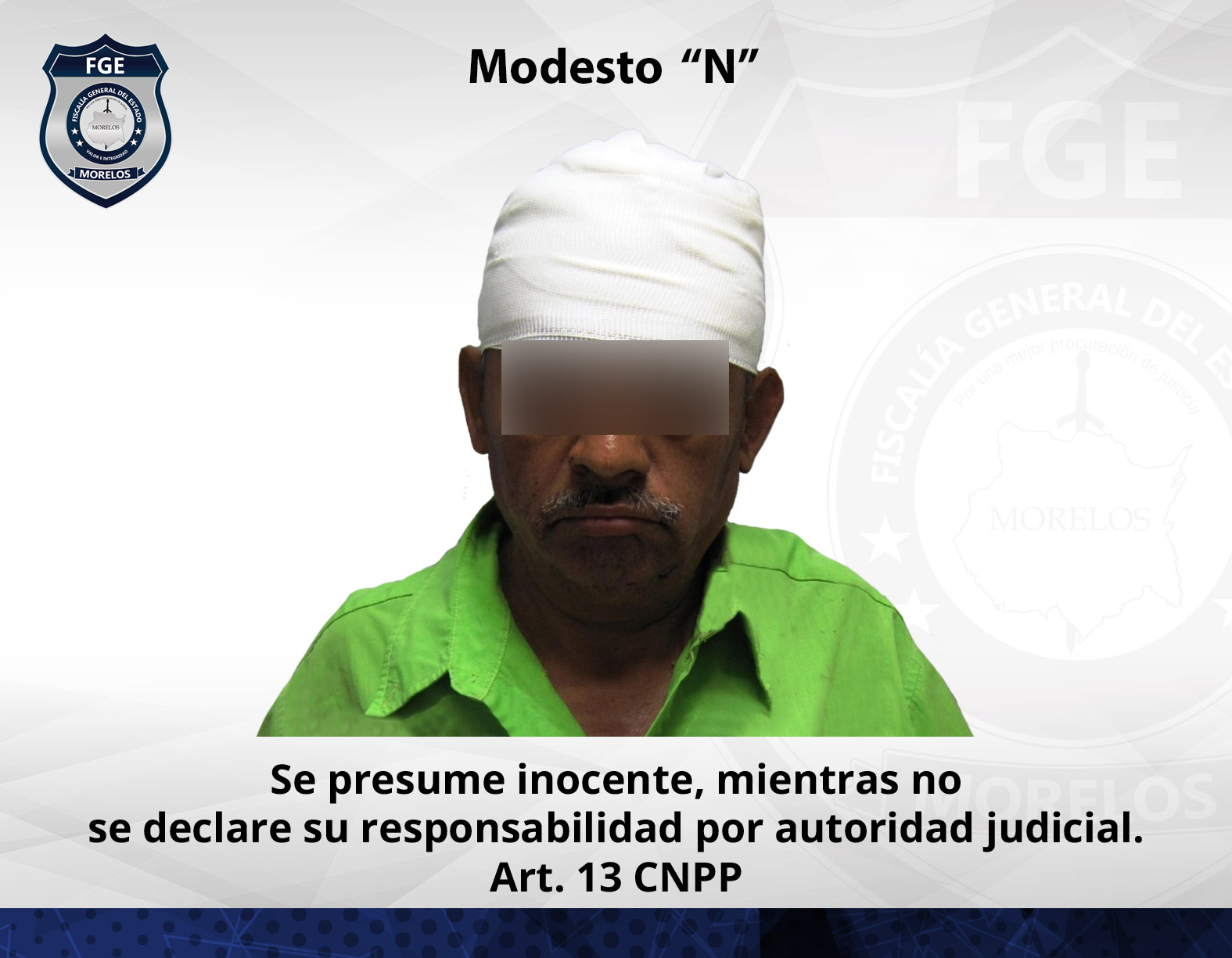 Se impone prisión preventiva a masculino por violación agravada