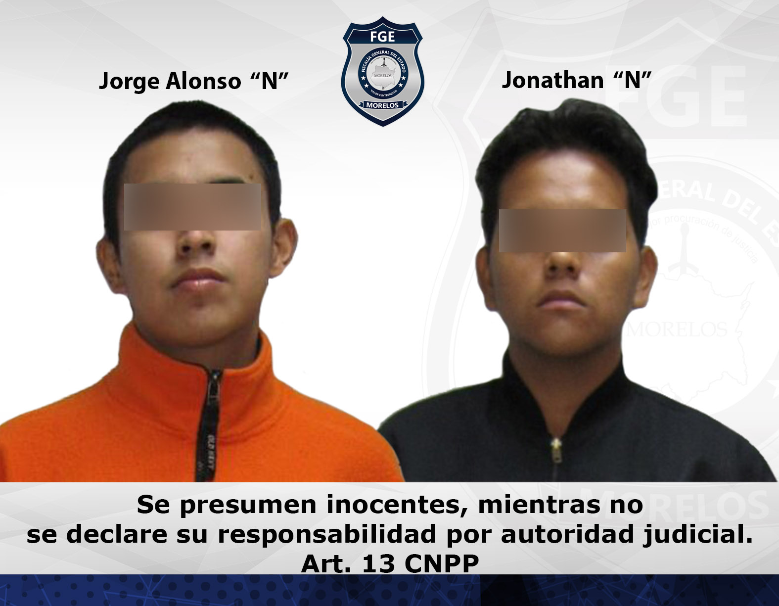 Masculinos vinculados por robo en minisúper