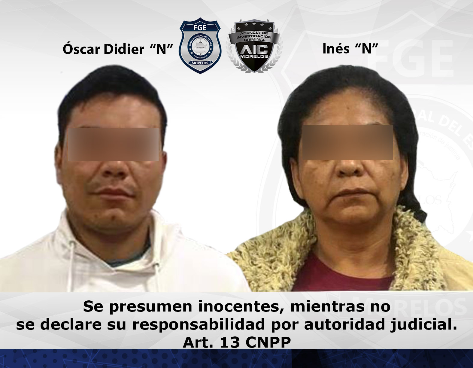 Cumplimenta AIC orden de aprehensión contra madre e hijo por homicidio perpetrado en San José Vista Hermosa