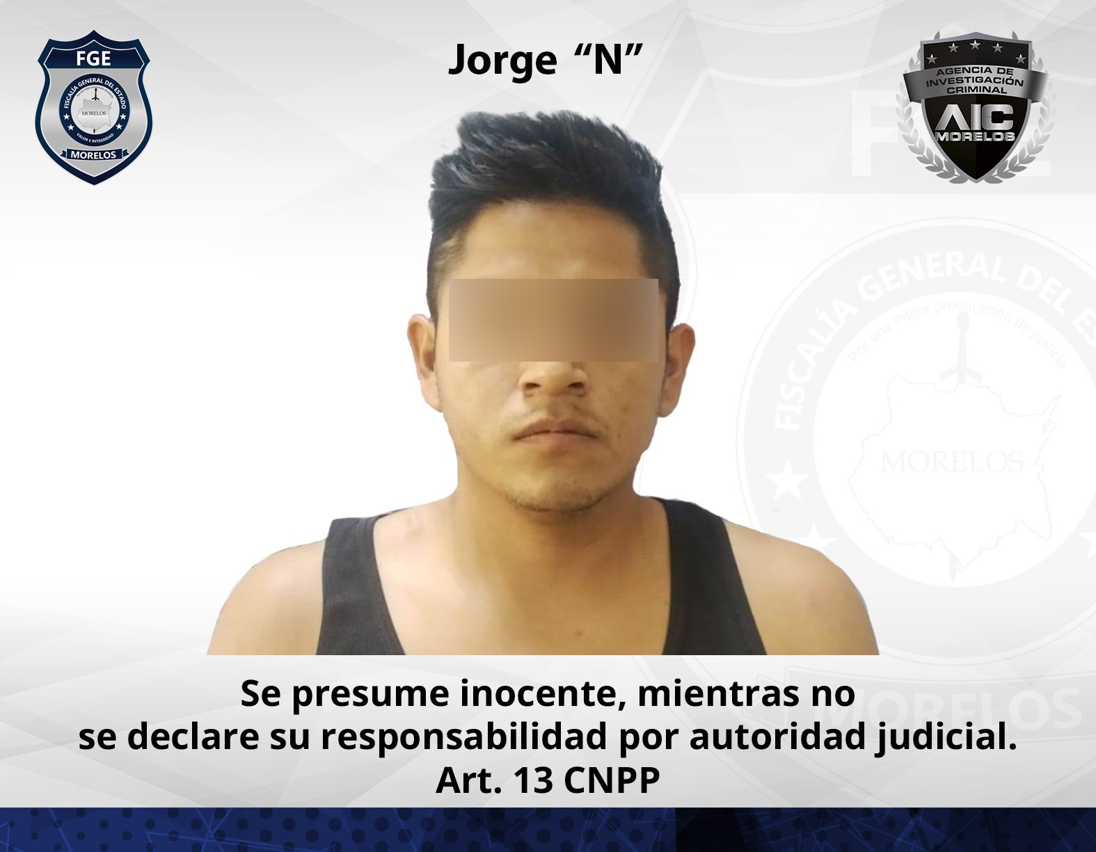 Fiscalía obtiene vinculación a proceso contra masculino por feminicidio, violación y tentativa de feminicidio