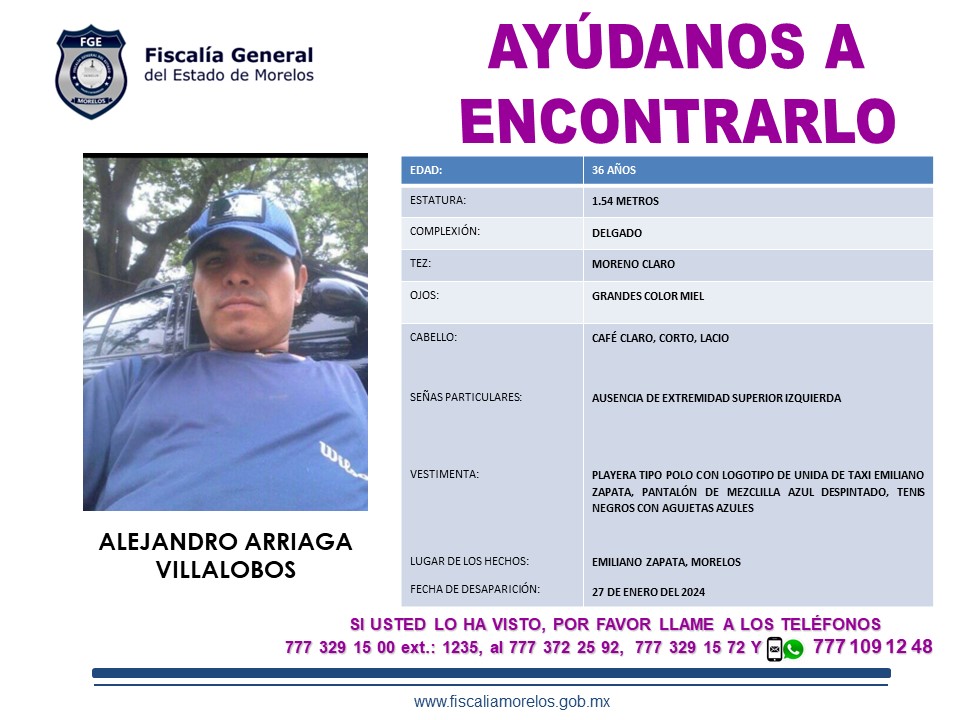 ALEJANDRO ARRIAGA VILLALOBOS