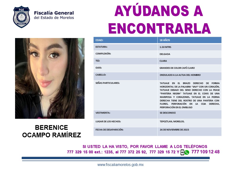 BERENICE OCAMPO RAMÍREZ