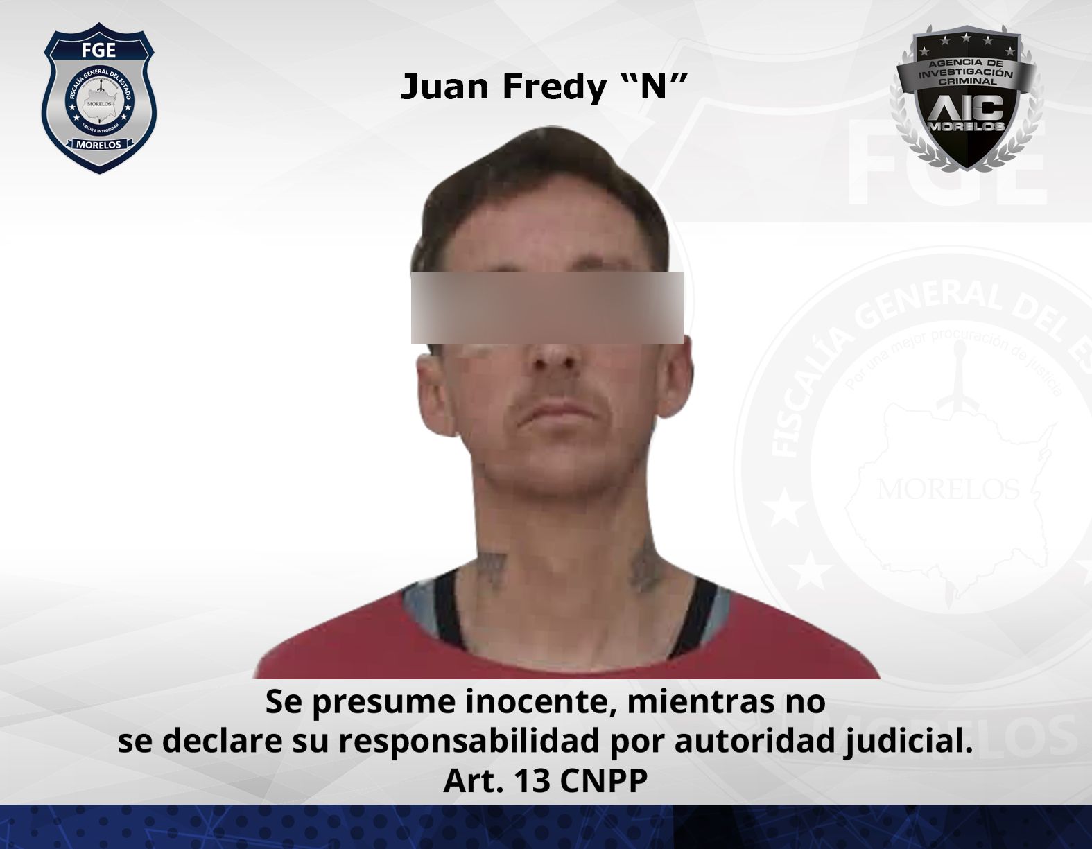 Masculino Vinculado por violación de menor