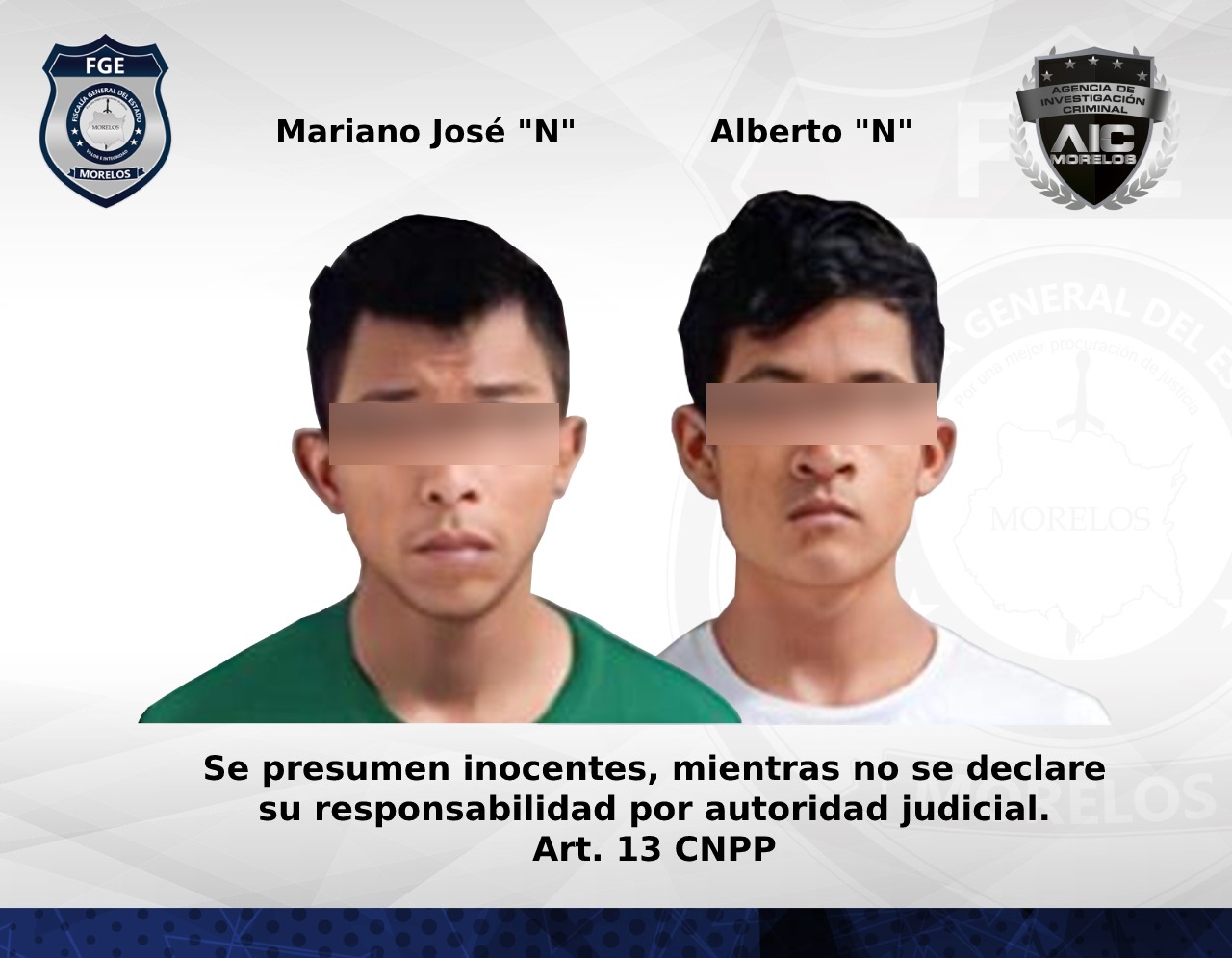 Prisión preventiva contra masculinos por homicidio en Axochiapan