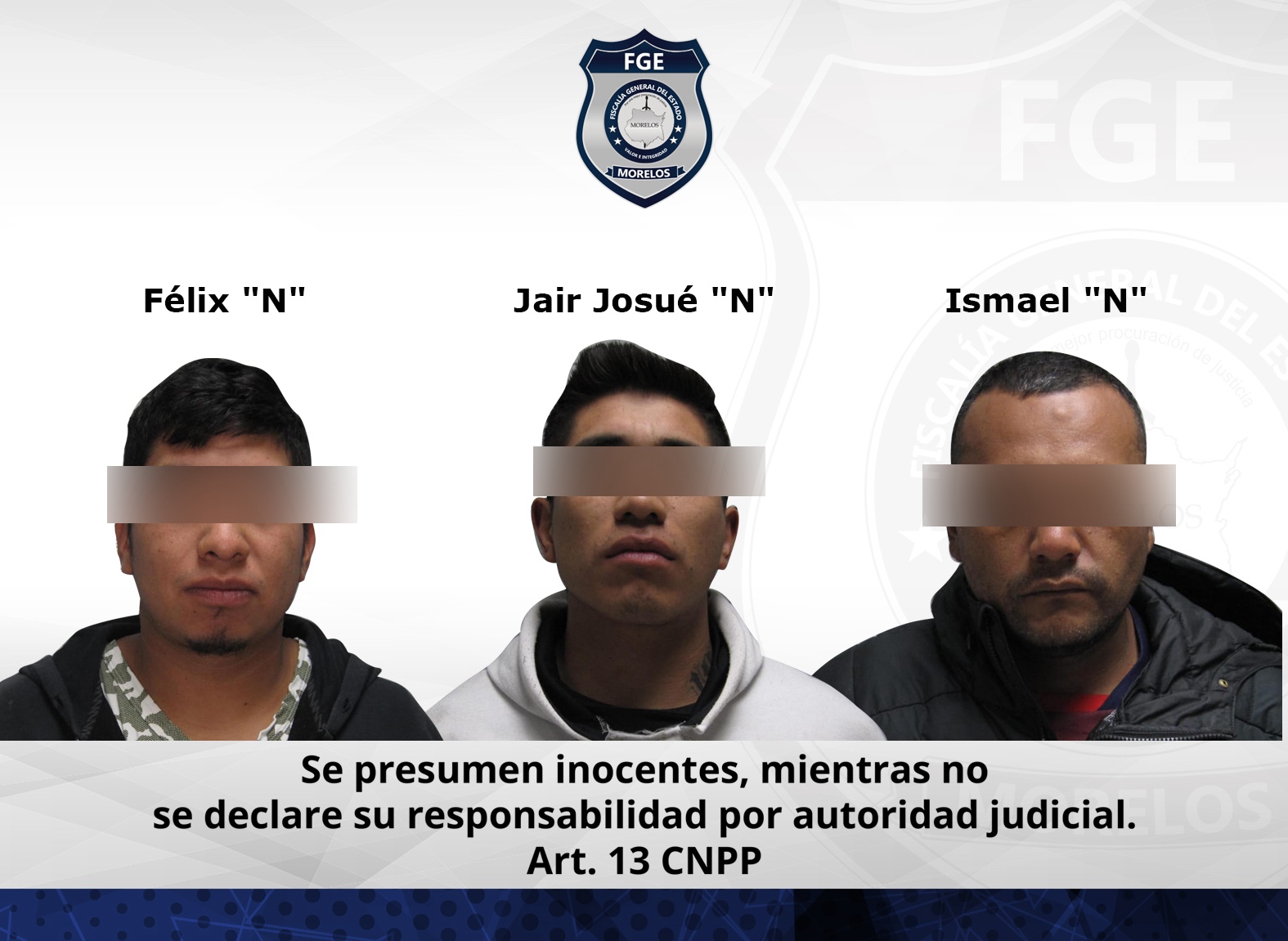 Fiscalía Metropolitana inicia proceso contra tres masculinos