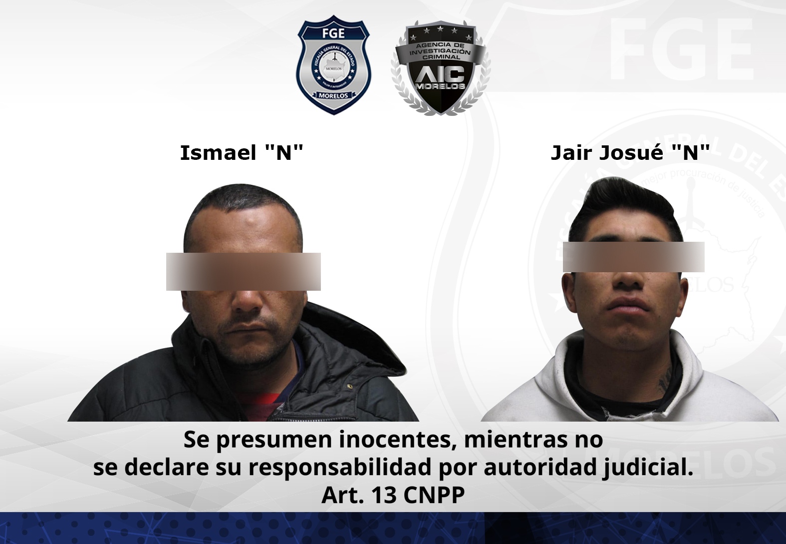 Obtiene Fiscalía Metropolitana prisión preventiva contra masculinos por robo de vehículo en Huitzilac