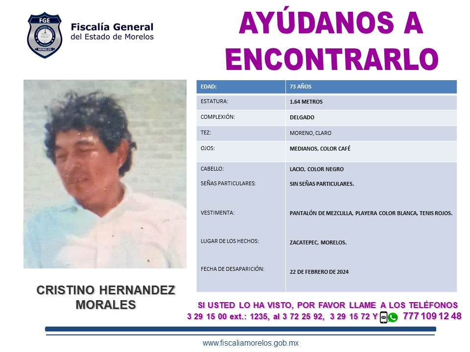 CRISTINO HERNANDEZ MORALES