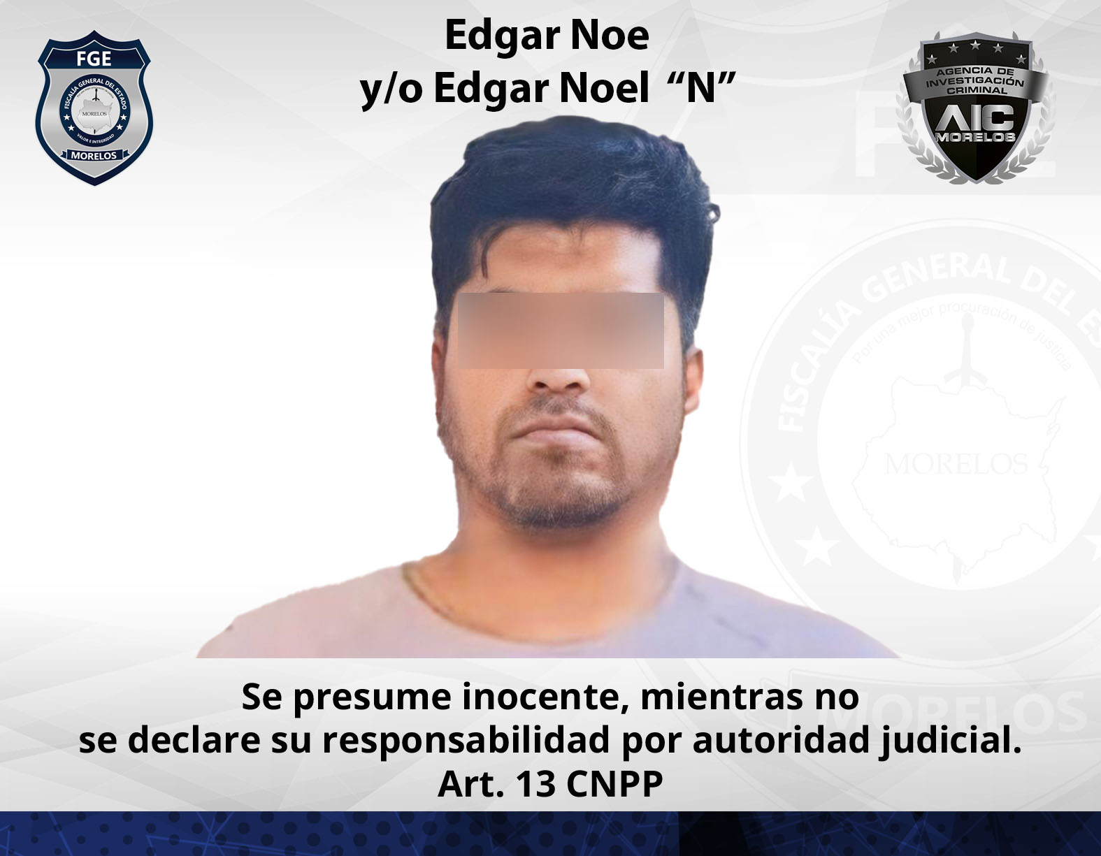 Colaboración entre Fiscalías permite localización y detención de un masculino por robo en Farmacia del EdoMex