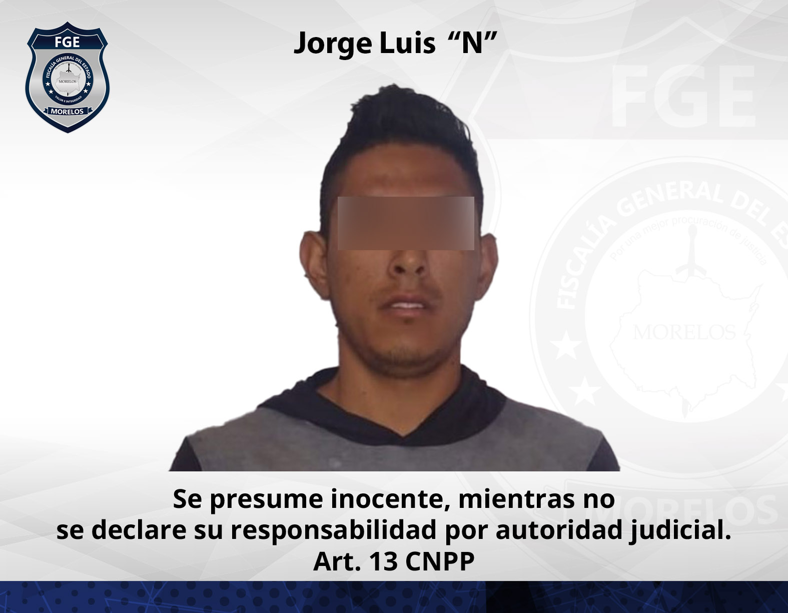 Agentes investigadores aprehenden al “Tribilin” en Jojutla por violentar físicamente a una mujer