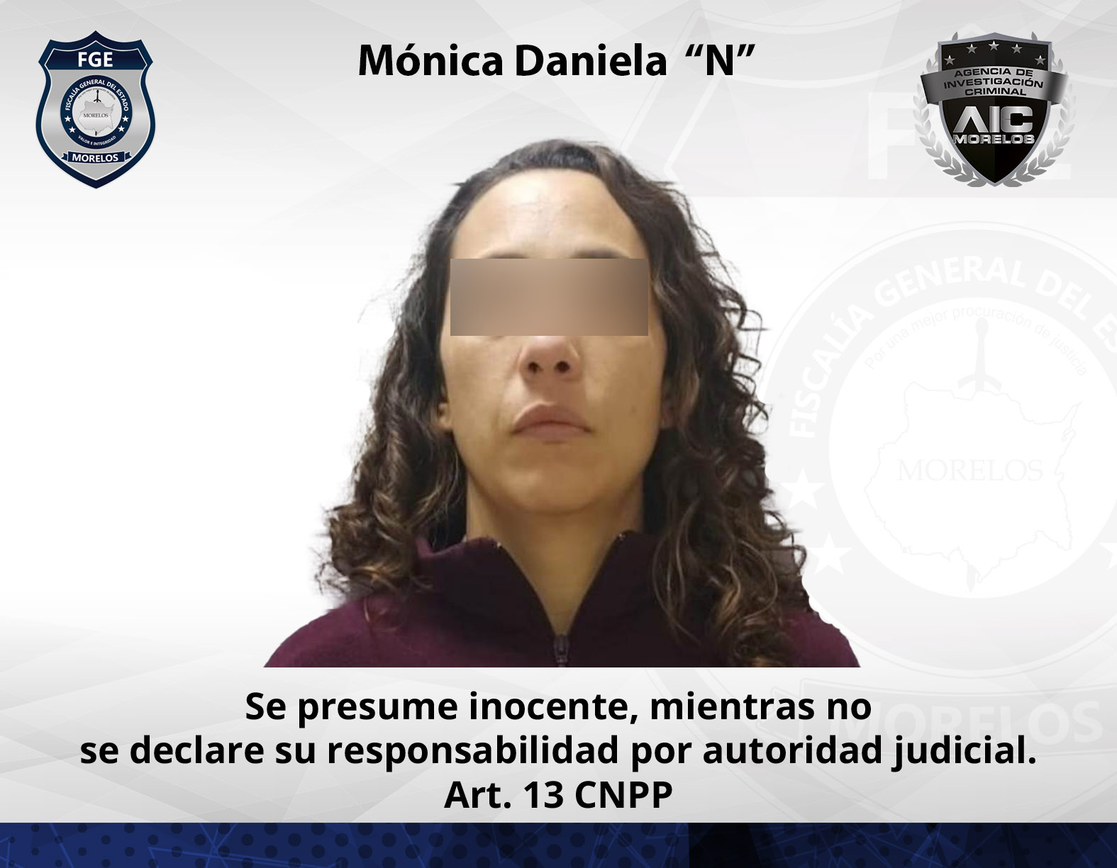 AIC cumplimenta aprehensión contra mujer por violencia familiar