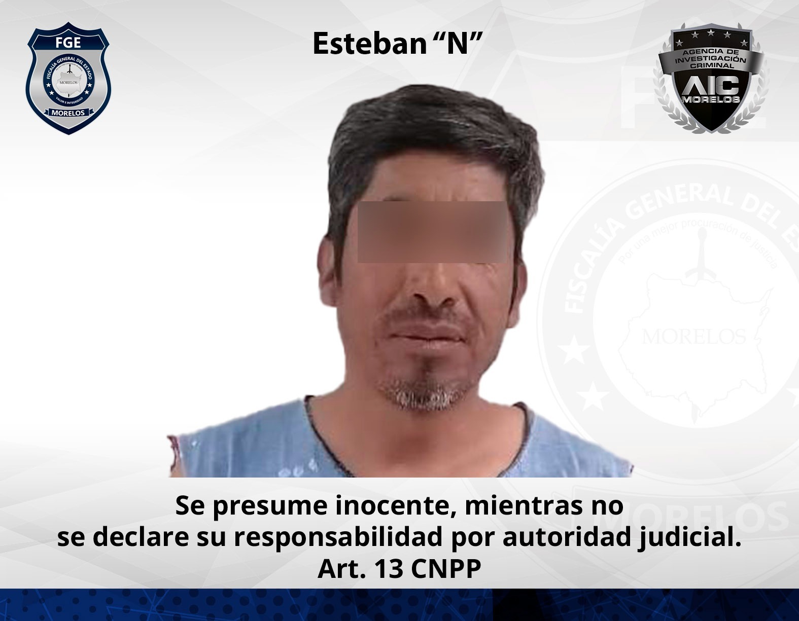 Masculino vinculado por violación agravada en Atlatlahucan