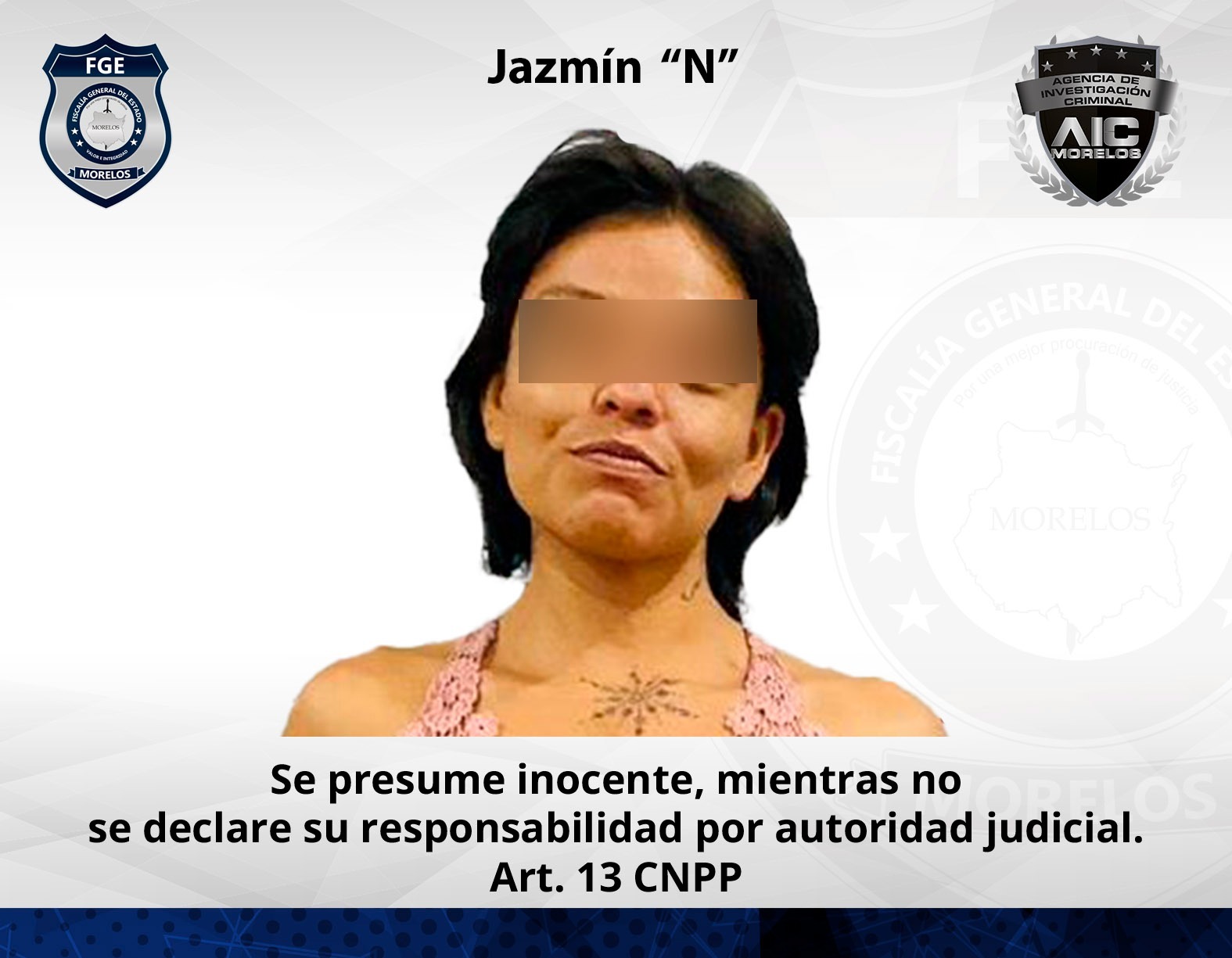 Mujer quedó en prisión preventiva luego de faltar a audiencia de salida alterna